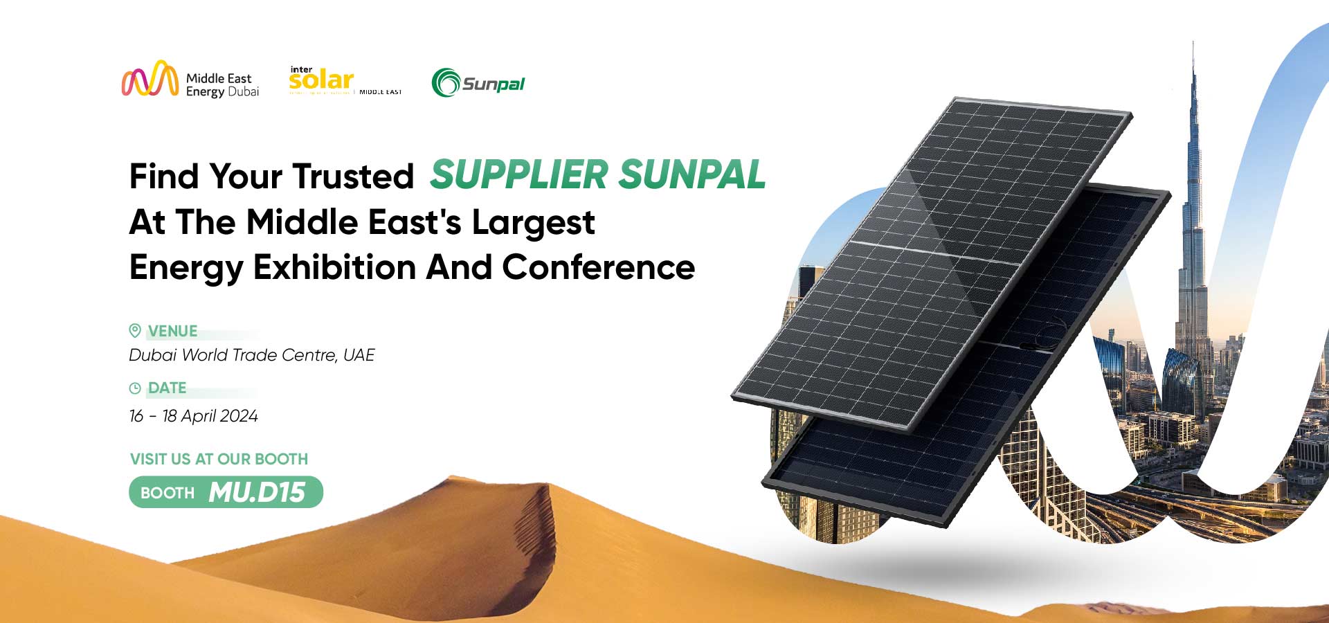 Visit Us At InterSolar Middle East on April 16 to 18 2024